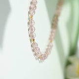 Strawberry Quartz Necklace - Necklace - Feather Peace