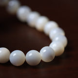 White Mother of Pearl Shell Bead Bracelet - Bracelet - Feather Peace