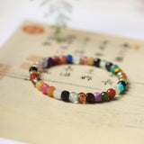 Colorful Agate Square Bead Bracelet - Bracelet - Feather Peace