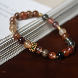 Colorful Rutilated Quartz Bracelet - Bracelet - Feather Peace