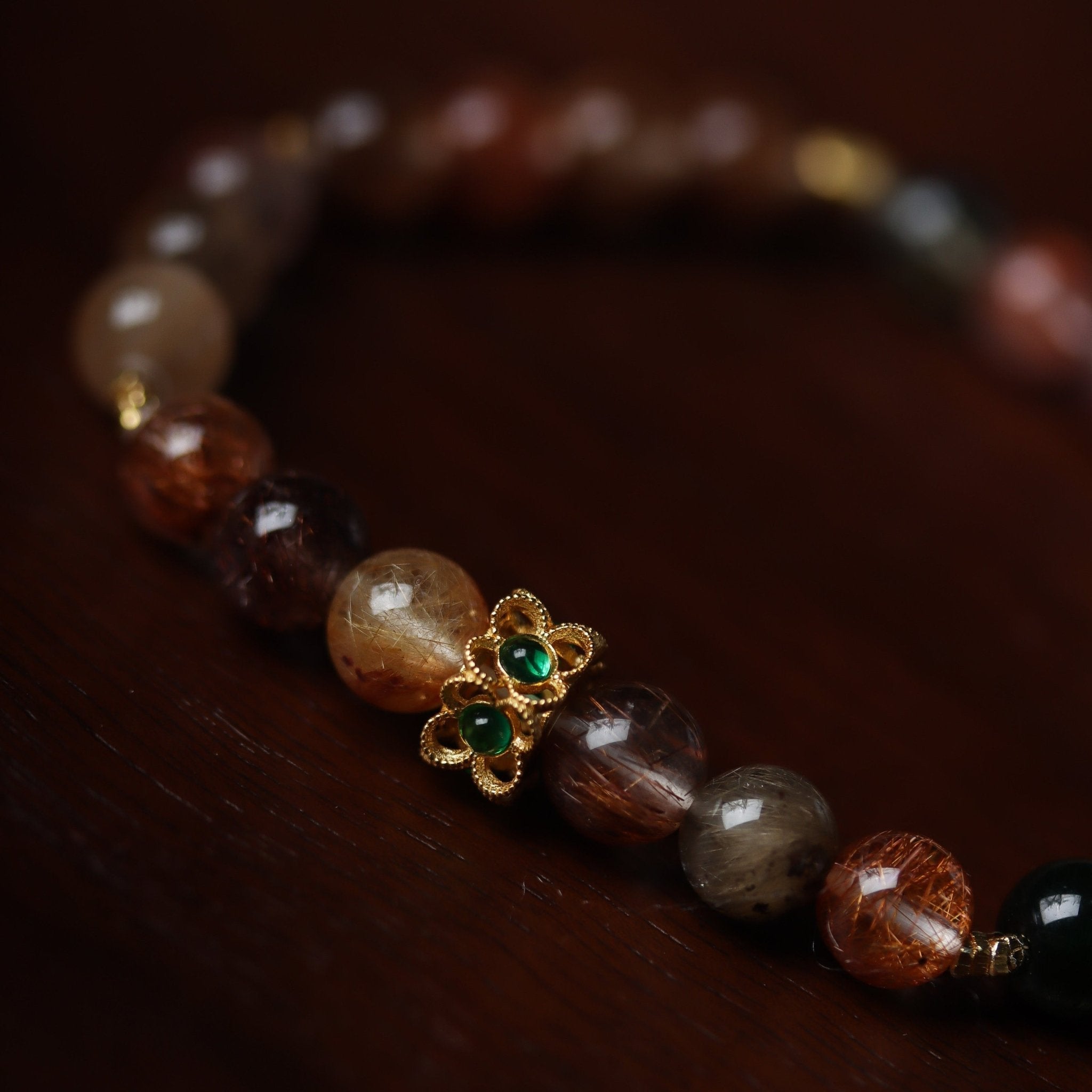 Colorful Rutilated Quartz Bracelet - Bracelet - Feather Peace