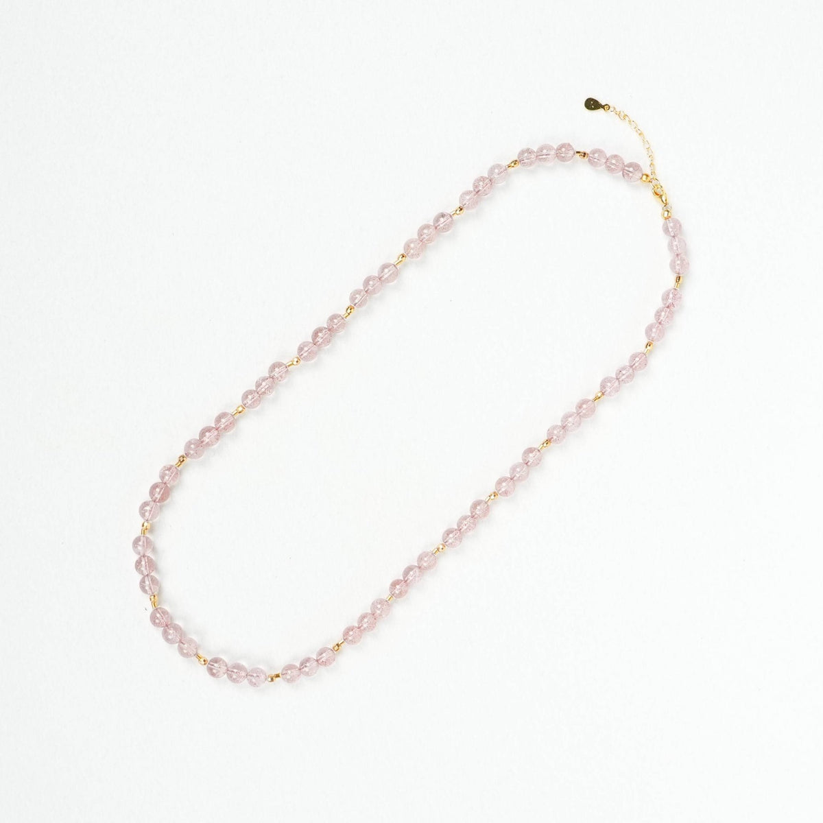 Strawberry Quartz Necklace - Necklace - Feather Peace